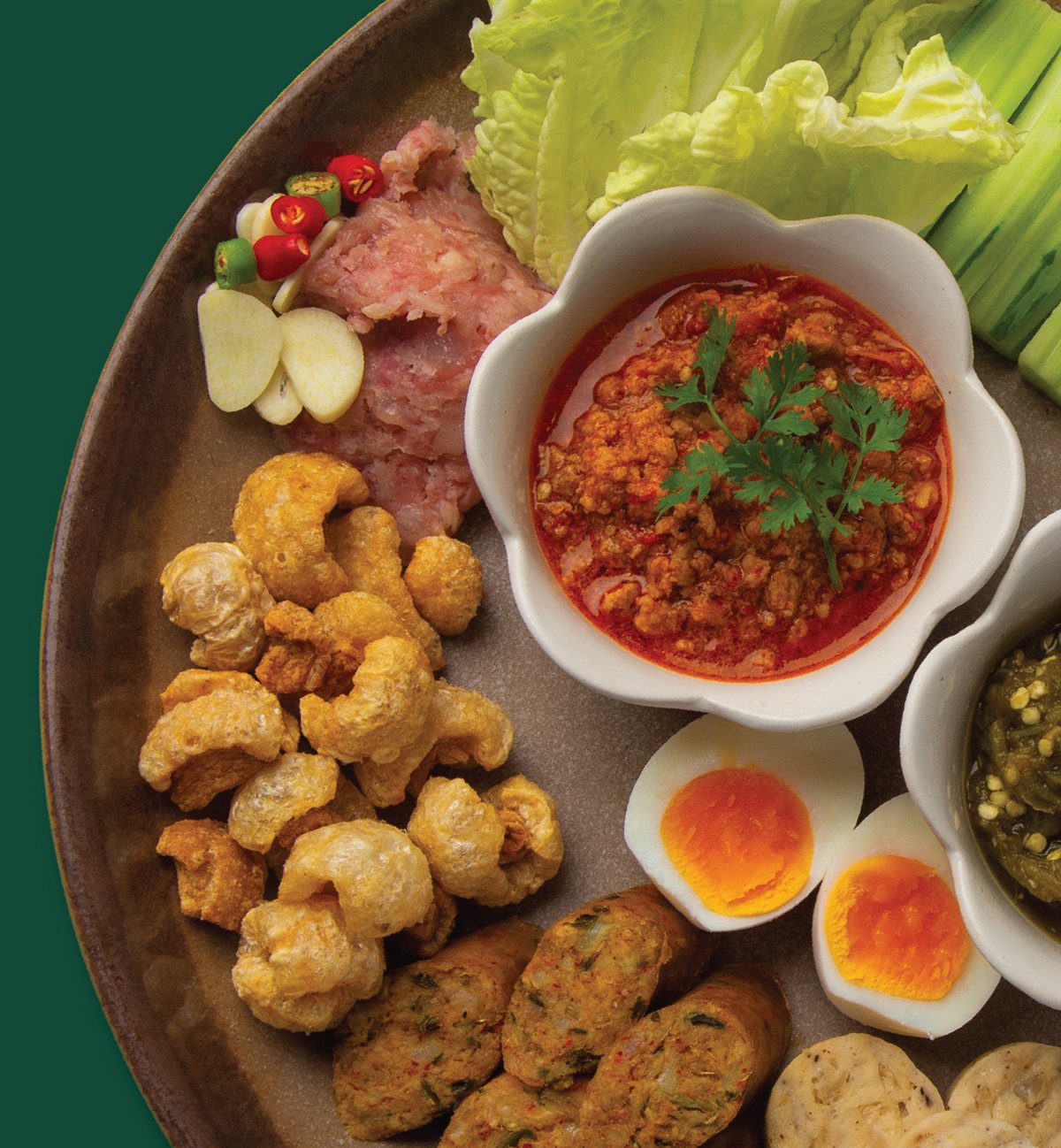 สำรับน้ำพริกอ่อง